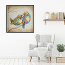 5D DIY Full Drill Diamond Painting 2 Birds Cross Stitch Embroidery Ornament
