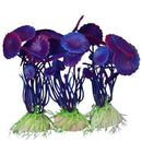 3 pcs Simulation Aquatic Plastic Plants Aquarium Ornament Jewelry Purple Z6M3