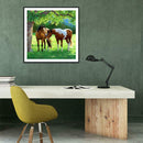 5D DIY Full Drill Diamond Painting Horse Cross Stitch Mosaic Kit Home Decor