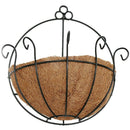 Handmade Straw Wall Hanging Flower Basket European Flower Pot Wall Decorati