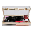 Women Cute Clear Acrylic Box Clutch Crossbody Purse Evening Bag