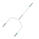 3.5mm AUX Male to 2 Female Headphone Mic Audio Y Splitter Cable for Laptop