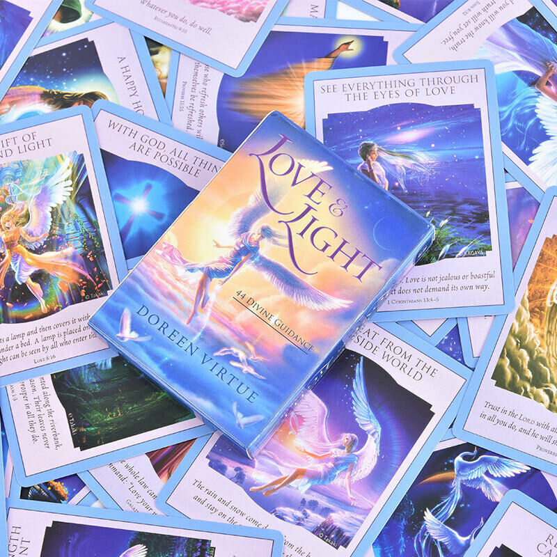 Love Light Divine Guidance Oracle 44PCS/Set English Tarot Card Set Board Gam Hn