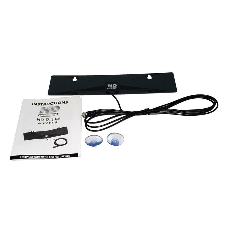 Digital Home Indoor TV Antenna HDTV DTV Box Ready VHF UHF Flat Design High Gain