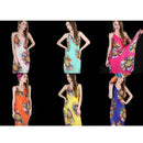Women Beach Dress Erogenous Sling Beach Wear Dress Sarong Bikini Cover-Ups  X2P7