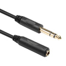 For Mixer Sound Card 6.35mm Audio Extension Cable 1/4 Male to Female TRS Cable