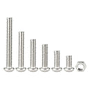 230pcs M2 304 Stainless Steel Hex Socket Button Head Cap Bolts Screws Nuts
