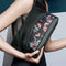 Casual Sheepskin Women Flower Print Shoulder Crossbody Clutch Bag (Style 2)