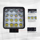 48W Vehicel Headlights 16LEDs Cool White Light Bar 4inch Vehicle Work Light New