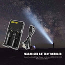 Skywolfeye US Plug 2A Battery Charger for Li-ion 26650 22650 Battery Universal