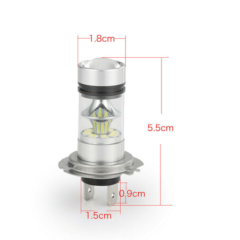 1Pair H7 10000W 150000LM Car LED Headlights Bulbs Fog Lights 6000K CREE White
