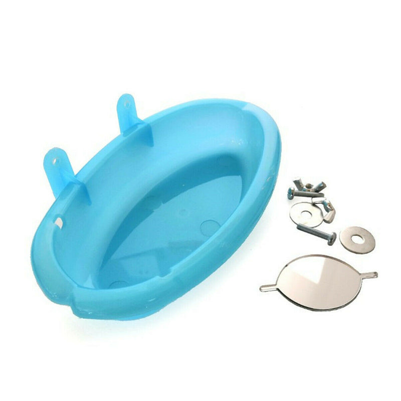 1pc Bird Water Bath Tub For Pet Bird Cage Hanging Bowl Parrots Parakeet Birdbath