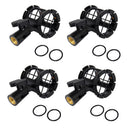 4 Pieces Black Universal