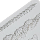 cable knit mold silicone fondant cake mould decor chocolate sugarcraft toMO