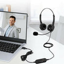 For PC Laptop Office Call Center USB Headset Conference Business With Microphone