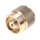 Copper LPG Adapter Camping Propane Mini Tank Input Lindal Valve Output Connector