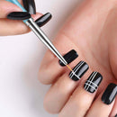 3 Pcs/Set Nail DIY Art Lines Painting Pen Brush Metal Alloy Polish Tips Flower
