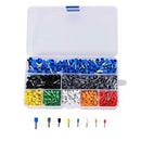 1X(1200Pcs Wire Terminal Crimp Connector Insulated Uninsulated Wire End Fer