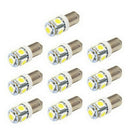 10PCS T11 BA9S 5050 5-SMD LED White Light Bulb Car 12V Lamp T4W 3886X H6W 363