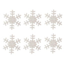 100pcs Plastic Button Snowflake Scrapbooking Pendant Christmas Decor
