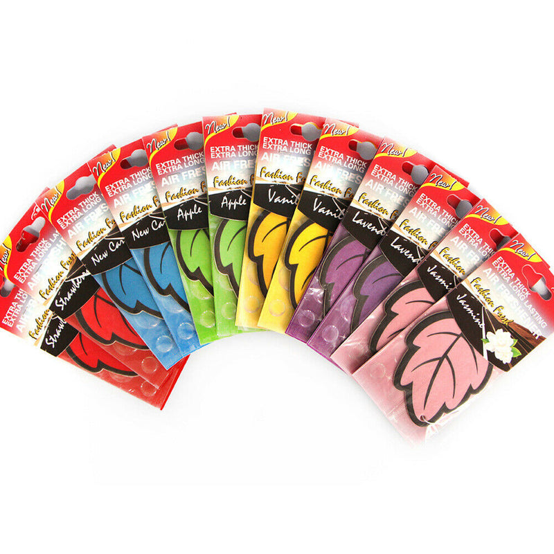 1pc Car Perfumes Pendant Hanging Air Freshener Scent Diffuser F. Home Leaf Shape