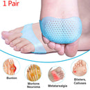 1 Pair Bule Forefoot Pads Silicone Foot Cushion Foot Pain Relief Toe Separat Hn
