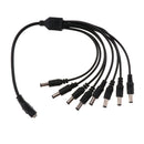 Camera Power Supply Splitter 12V DC 4.5mm Female To 8 Male Y Cable