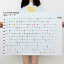 2020 Year Planner Wall Chart+Calendar+Holidays Office Office FGOO I6Q0