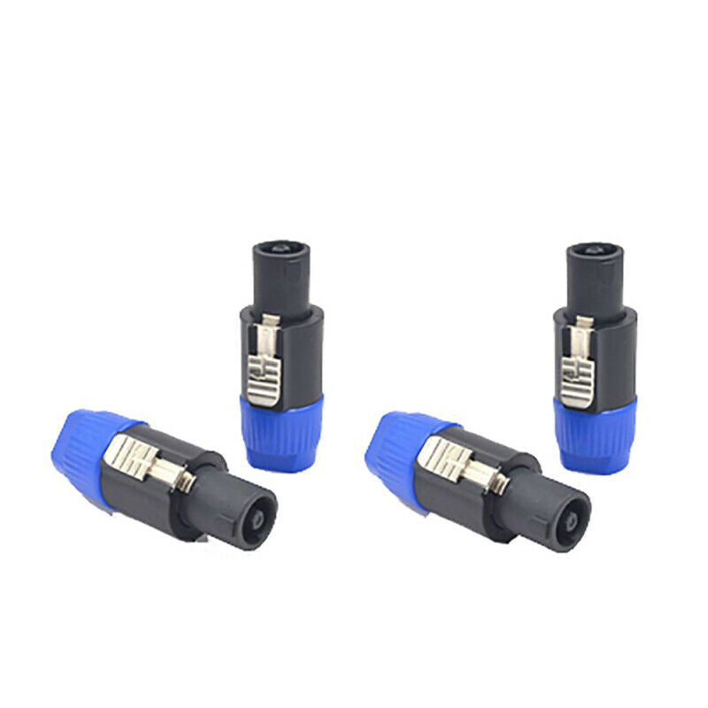 4x NL4FC Audio Cable Connector Locking Speaker / Amp Connector 4 pole Cabl MCD