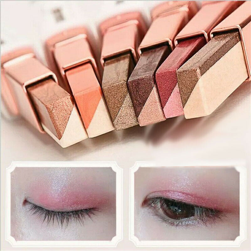 Novo Double Color Eyeshadow Stick Stereo Gradien Shimmer Color Eye Shadow C