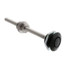 100mm Black Latch Protector Bonnet Push Button Quick Release Hood Pins Lock