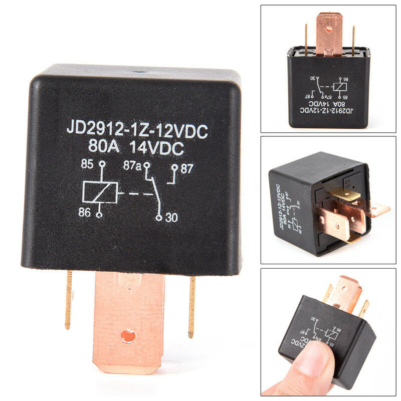Waterproof 12V Relay DC SPDT 80A 5 Pin Car Changeover Automotive ON/OFF Rela Bj