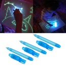 3x Invisible Ink Pens UV Light Black Light Magic Highlighter Pen for Drawing