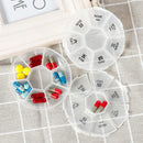 7 days Baby Round Pill Box Container Drug Tablet Storage Travel Case Hold3C