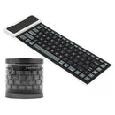2.4G Folding Flexible Soft Mute Wireless Keyboard for Notebook Laptops