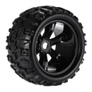 2pcs 1/8 RC Car Tire Tyres with Wheel Rim for HSP HPI E-MAXX Savage LRP Flux