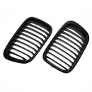 2pcs Matte Black Front Kidney Grill Grilles for BMW E46 98-01 318i 320i