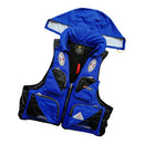 Detachable Fishing Outdoor Life Jacket Vest For Adults Blue with Hood XXXL