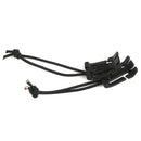 5x Black MOLLE Webbing Elastic Cord Cable Tidy Storage  Buckle Roll Clip