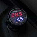 2 In 1 Multifunctional Monitoring Water Temperature Thermometer Car Voltmeter