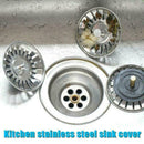 Steel Drain Cover Kitchen Water Sink Drainer Strainer Disposal Stopper Plug E2R8