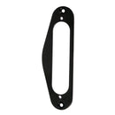 Electric Guitar Single Coil Neck Pickup Surround Ring with Screws Black