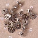 20pcs Sewing Machine Bobbins Stainless Metal For Kenmore Viking Singer To