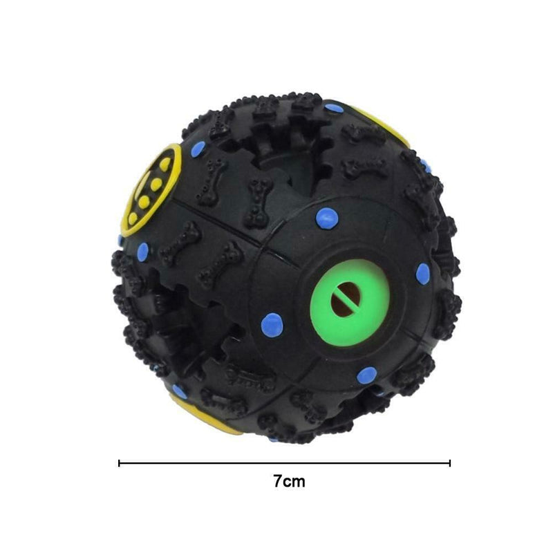 Pet Dog Cat Play Squeaky Squeaker Quack Sound Chew Treat Holder Funny Ball