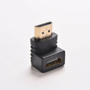 2X Right Angle HDMI Cable Adapter Male to Female Connector 270 90 Degree NEW