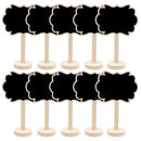 10x Blackboard Wood Mini Message Board With Stand For Wedding Sign
