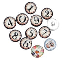 Clock Pattern Snap Button Sewing Crafts Snappers DIY Crafts Fastener 12pcs