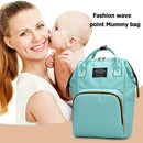 Dot Print Backpacks Mommy Maternity Bags Baby Care Diaper Bags (Light Blue) A