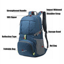 Foldable Waterproof Backpack 35L Lightweight Portable Rucksack Outdoor Larg J5E2