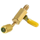 R410a R134a Brass Shut Valve For A/C Charging Hoses HVAC 1/4inch AC Refrige